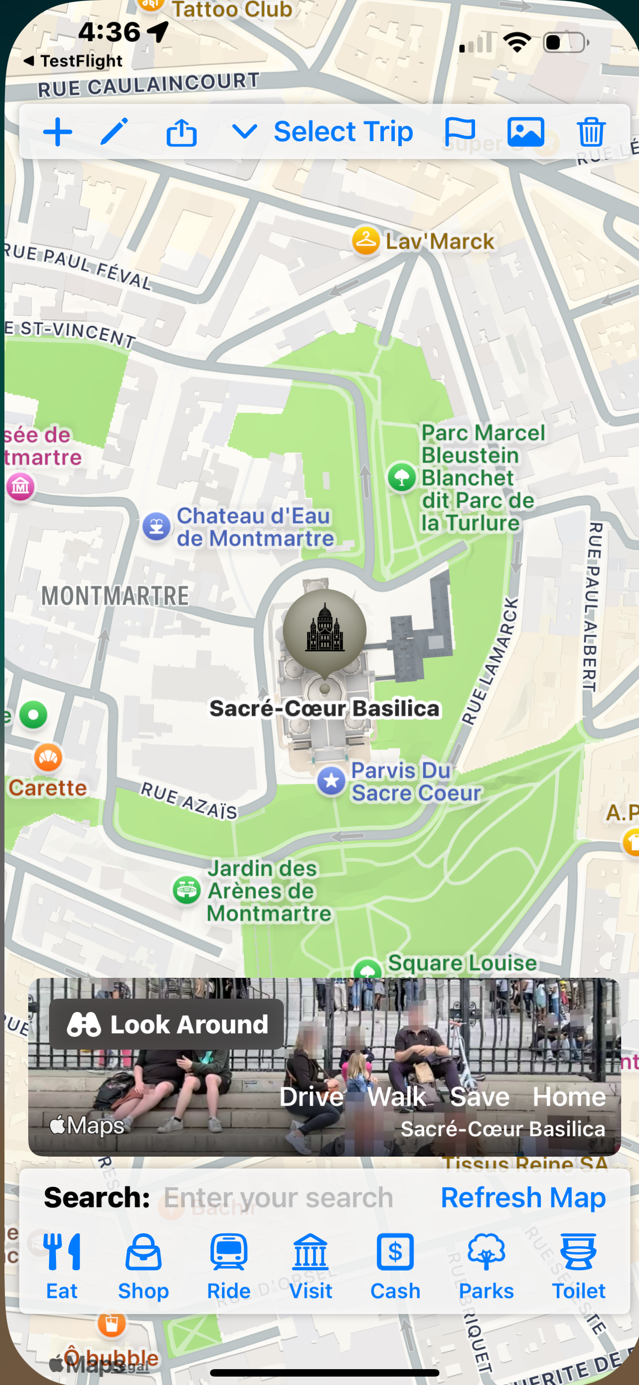 Travel Sage location search interface